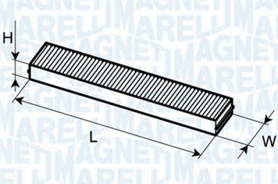MAGNETI MARELLI 350203065130 -  Фильтр воздуха в салоне